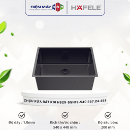 Chậu rửa bát Hafele R10 HS25-SSN1S-540 567.24.481 Đen