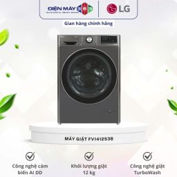 Máy Giặt LG Inverter 12 Kg FV1412S3B cửa trước