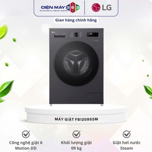 Máy Giặt LG Inverter 9 Kg FB1209S5M cửa trước