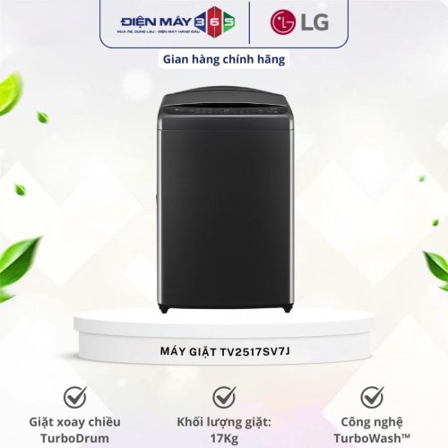 Máy Giặt LG Inverter 17 Kg TV2517SV7J cửa trên
