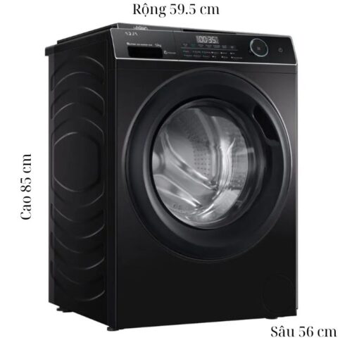 Kích thước máy Giặt Aqua Inverter 12 Kg AW12-BP4959U1K(B) cửa trước